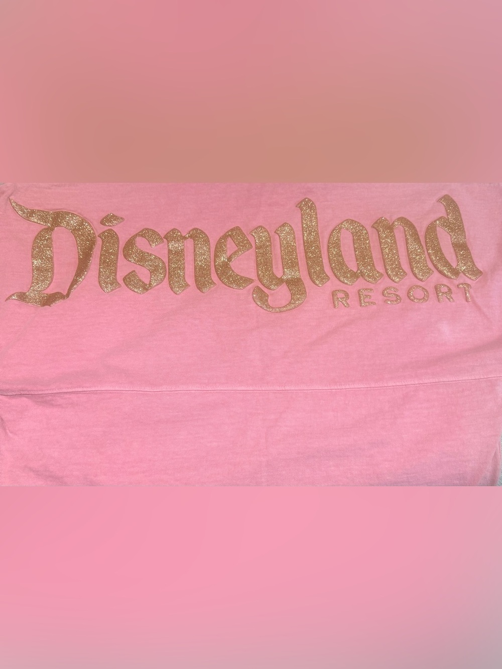 Authentic Disneyland Sweatshirt Pink with Rose Gold Size Medium - Picture 4 of 8